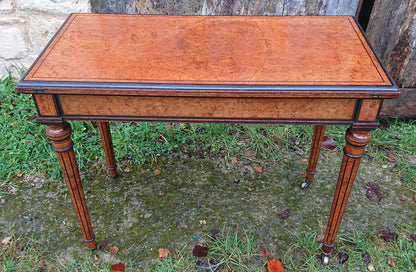 19th Century Amboyna Card Table attributed to Gregory and Co, Regent Street, London.