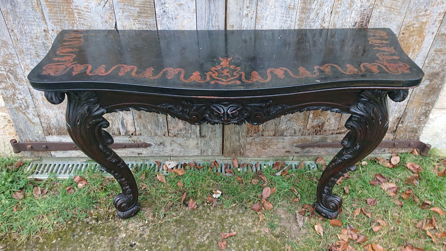 Large Scale Country House Console Table with Clifton Family Coat of Arms for Lytham Hall