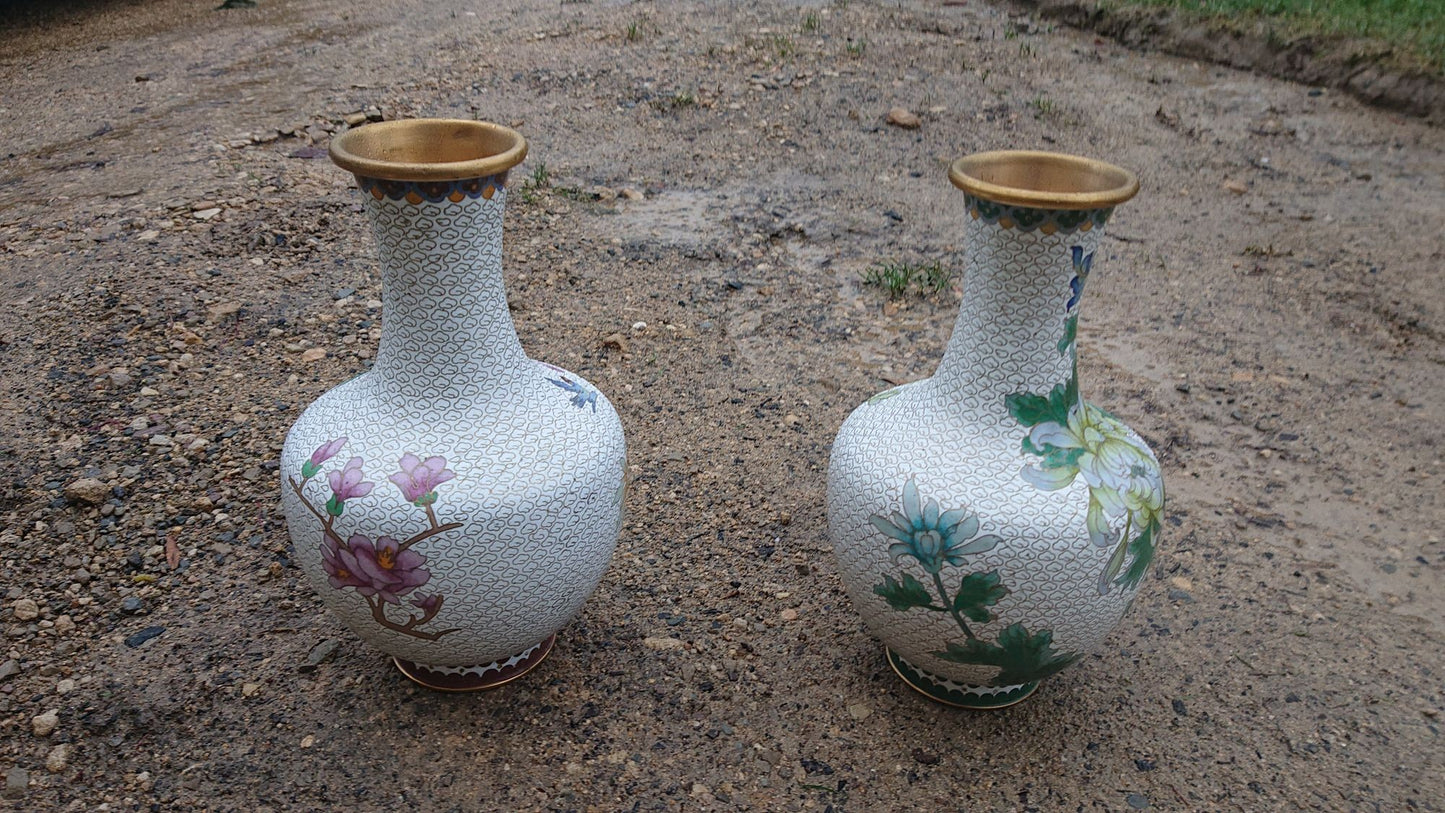 Two Cloisonee Vases