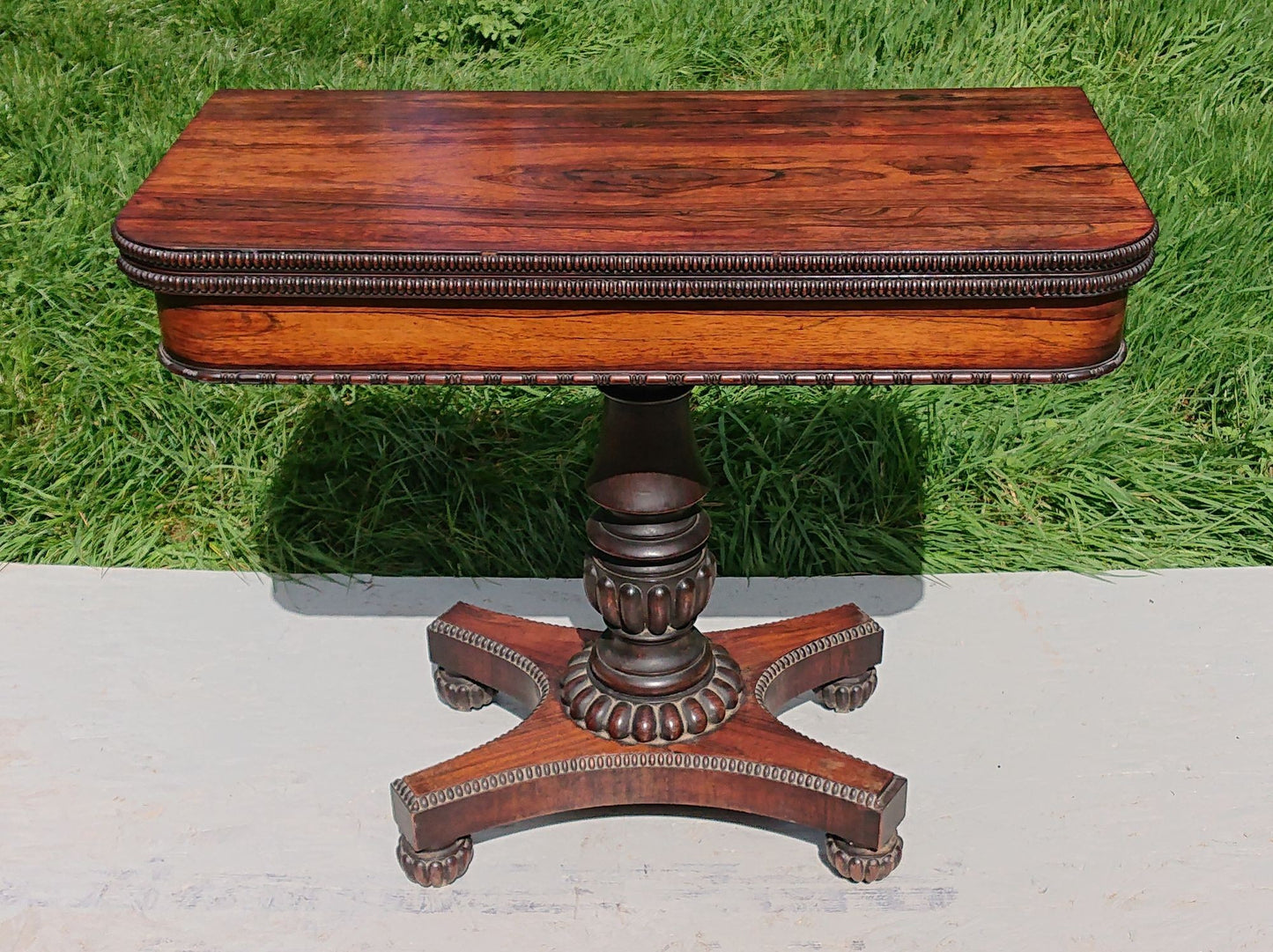 Early 19th Century Card Table Attributed To Gillows of Lancaster and London