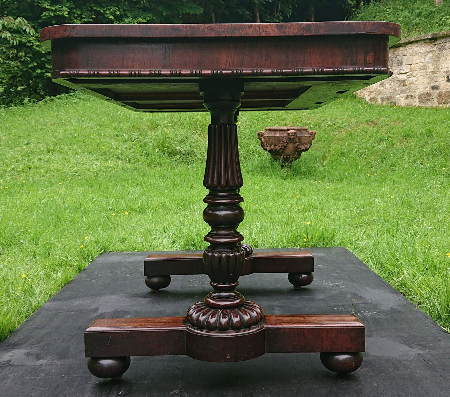 Early 19th Century Antique Library Writing Table by Gillows of Lancaster and London