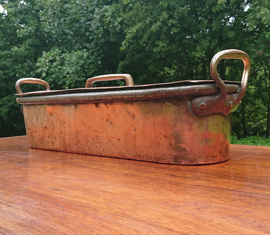 Antique Copper Fish Kettle