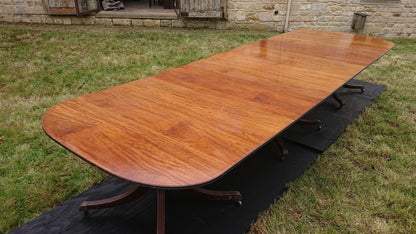 Three Pedestal Dining Table