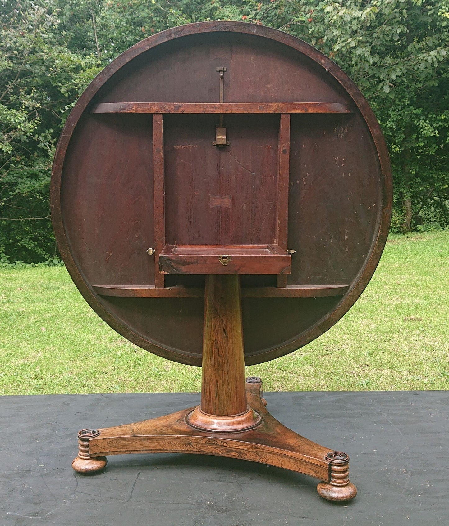 19th Century Antique Centre Table by James Winter of Wardour Street in London