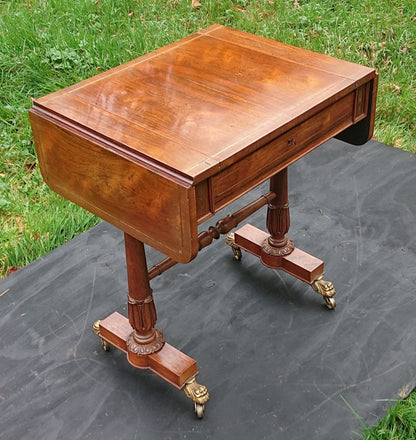 Early 19th Century Regency Games Table with Removable Chess and Backgammon Boards, Attributed to Gillows