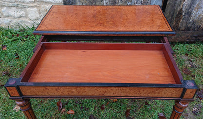 19th Century Amboyna Card Table attributed to Gregory and Co, Regent Street, London.