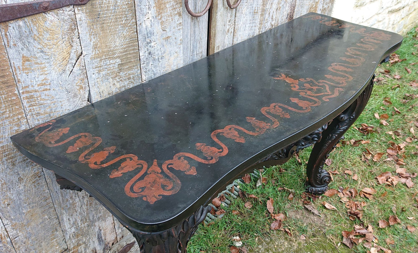 Large Scale Country House Console Table with Clifton Family Coat of Arms for Lytham Hall