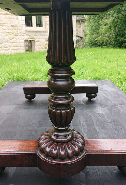 Early 19th Century Antique Library Writing Table by Gillows of Lancaster and London