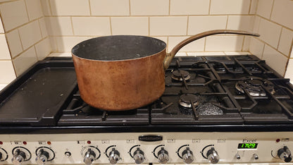 Massive 1889 Victorian Copper Saucepan made by Elkington and Co for the Red Star Shipping Line