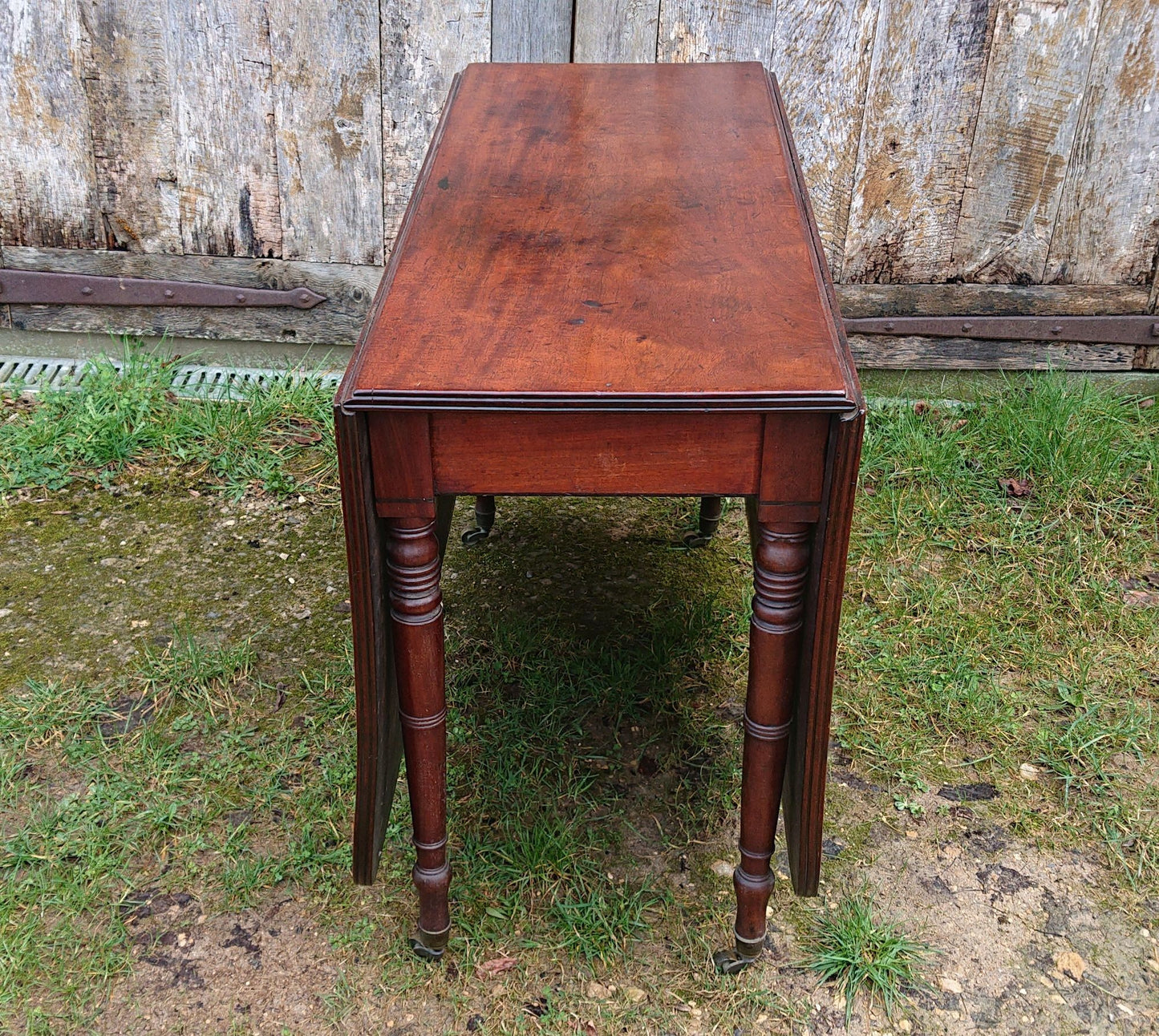 Early 19th Century Mahogany Folding Dining Table