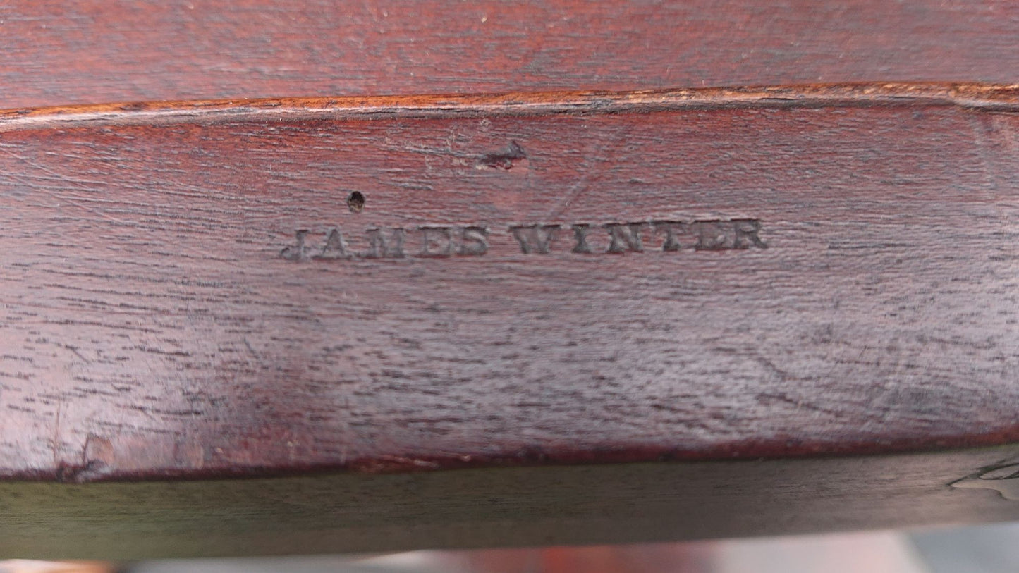 19th Century Antique Centre Table by James Winter of Wardour Street in London