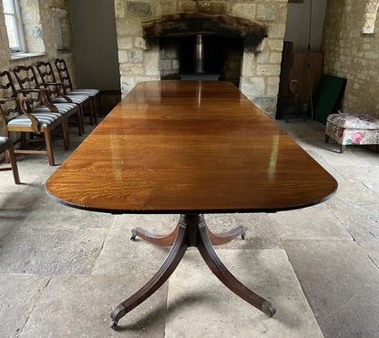 Three Pedestal Dining Table