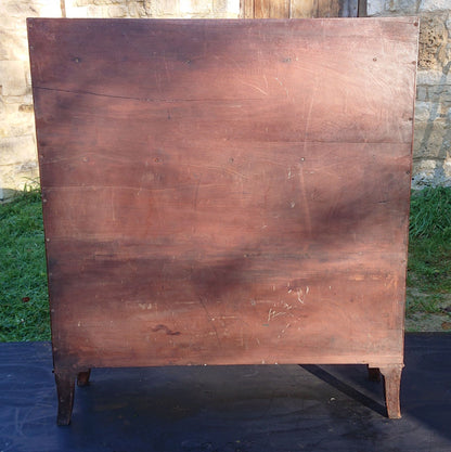 Early 19th Century Regency Waterfall Bookcase Made Of Solid Mahogany With Contrast Cross Banding And Boxwood Stringing