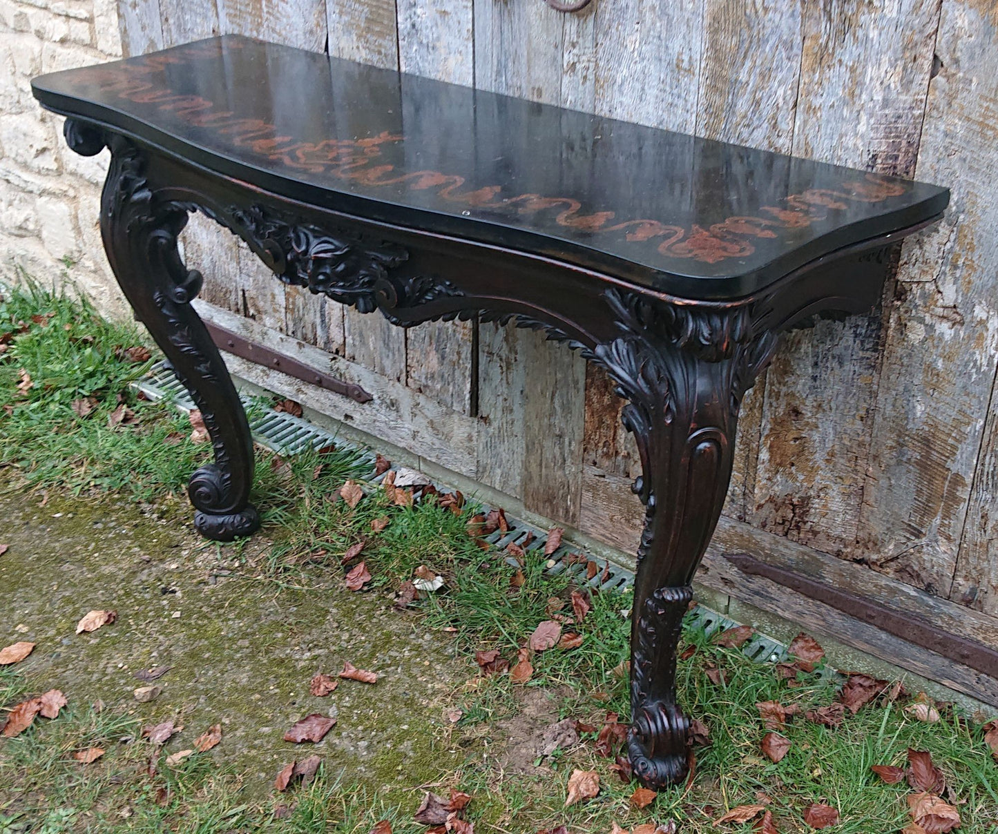 Large Scale Country House Console Table with Clifton Family Coat of Arms for Lytham Hall