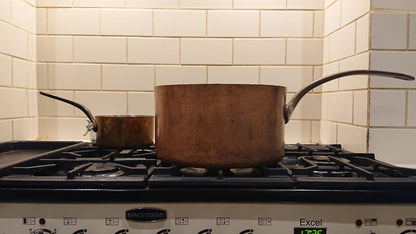 Massive 1889 Victorian Copper Saucepan made by Elkington and Co for the Red Star Shipping Line