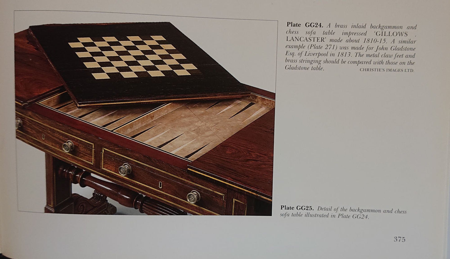 Early 19th Century Regency Games Table with Removable Chess and Backgammon Boards, Attributed to Gillows