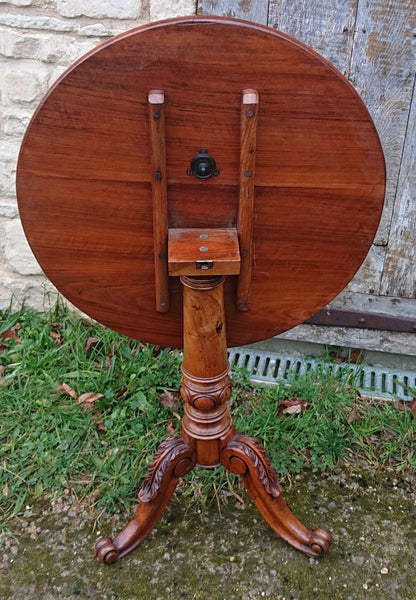 Very Fine Quality 19th Century Amboyna Tripod Wine Table