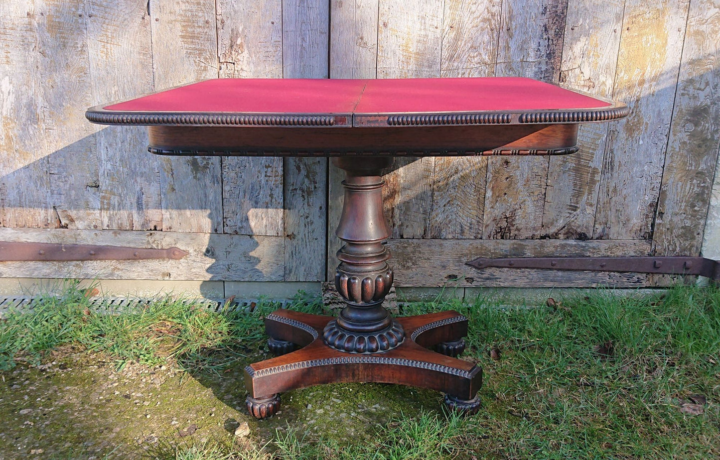 Early 19th Century Card Table Attributed To Gillows of Lancaster and London