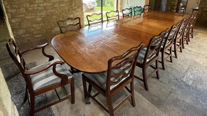 Three Pedestal Dining Table