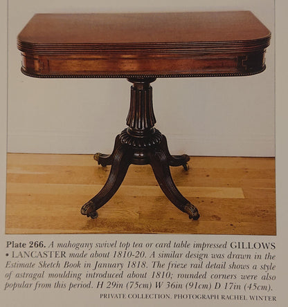 Early 19th Century Card Table Attributed To Gillows of Lancaster and London