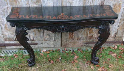 Large Scale Country House Console Table with Clifton Family Coat of Arms for Lytham Hall