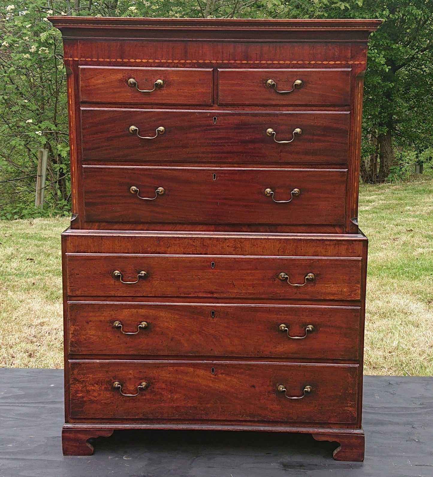 An 18th Century Scottish Chest on Chest