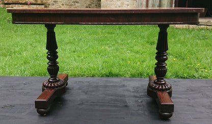 Early 19th Century Antique Library Writing Table by Gillows of Lancaster and London