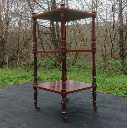 Very Fine Quality Small And Useful Regency Period "Whatnot" EndTable Attributed To Gillows