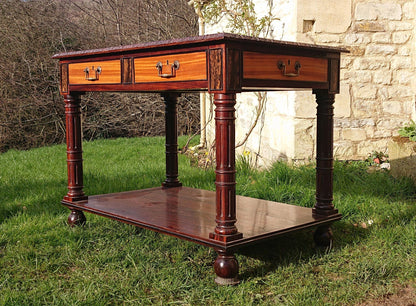 Very Fine 19th Century Exhibition Quality Library Table