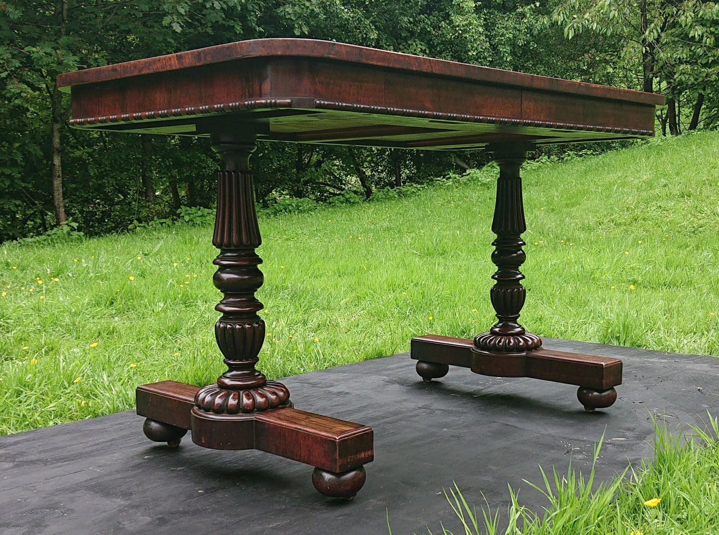 Early 19th Century Antique Library Writing Table by Gillows of Lancaster and London