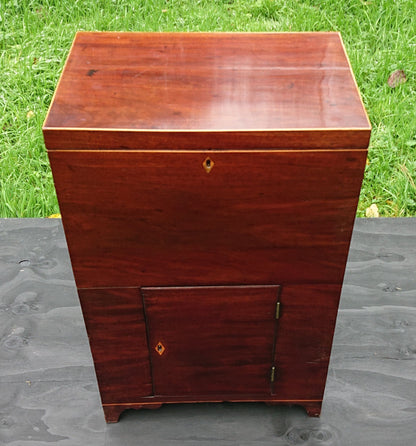 18th Century George III Period Mahogany Antique Wine Cooler Cellarette