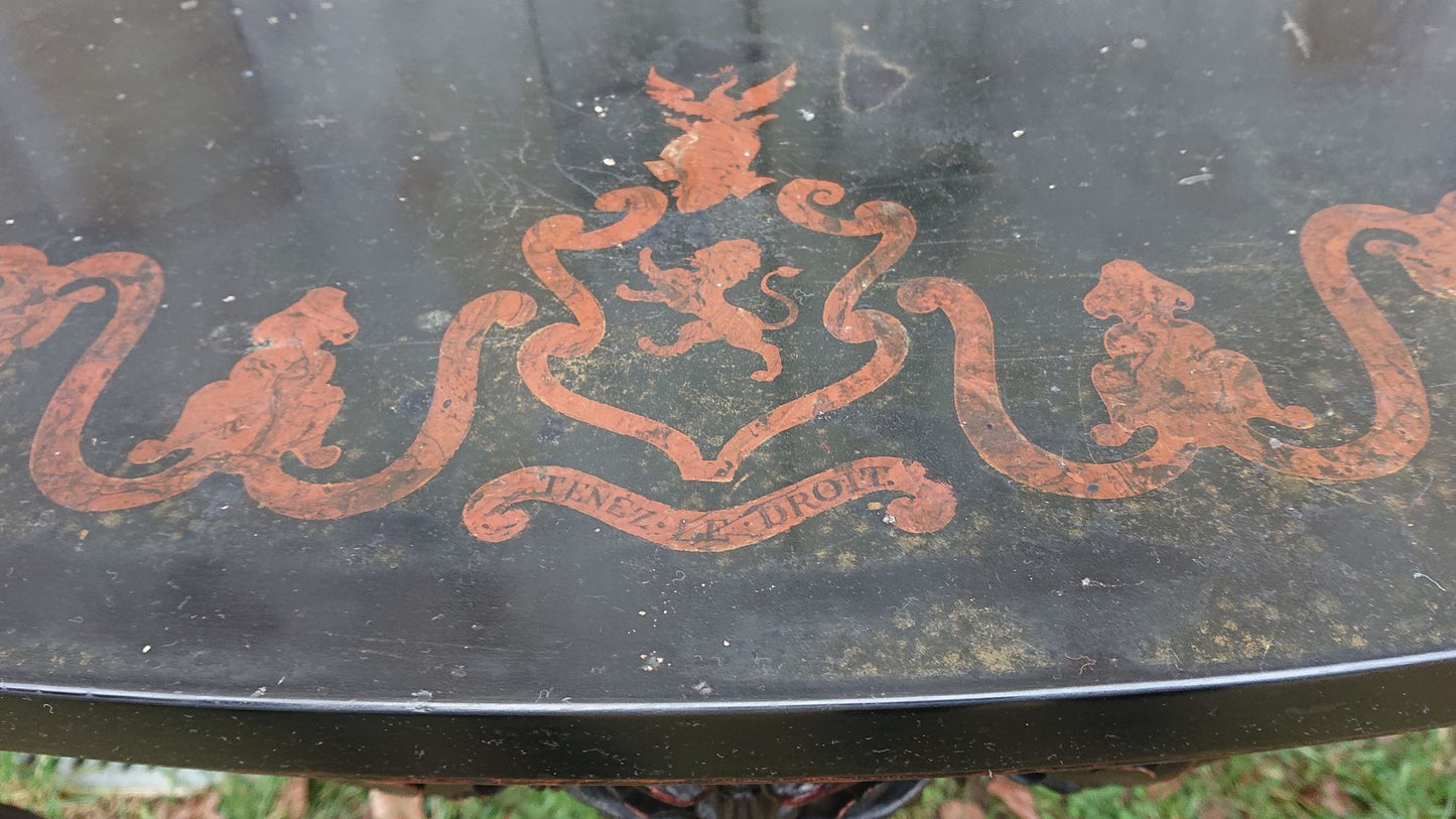 Large Scale Country House Console Table with Clifton Family Coat of Arms for Lytham Hall