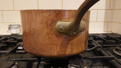 Massive 1889 Victorian Copper Saucepan made by Elkington and Co for the Red Star Shipping Line