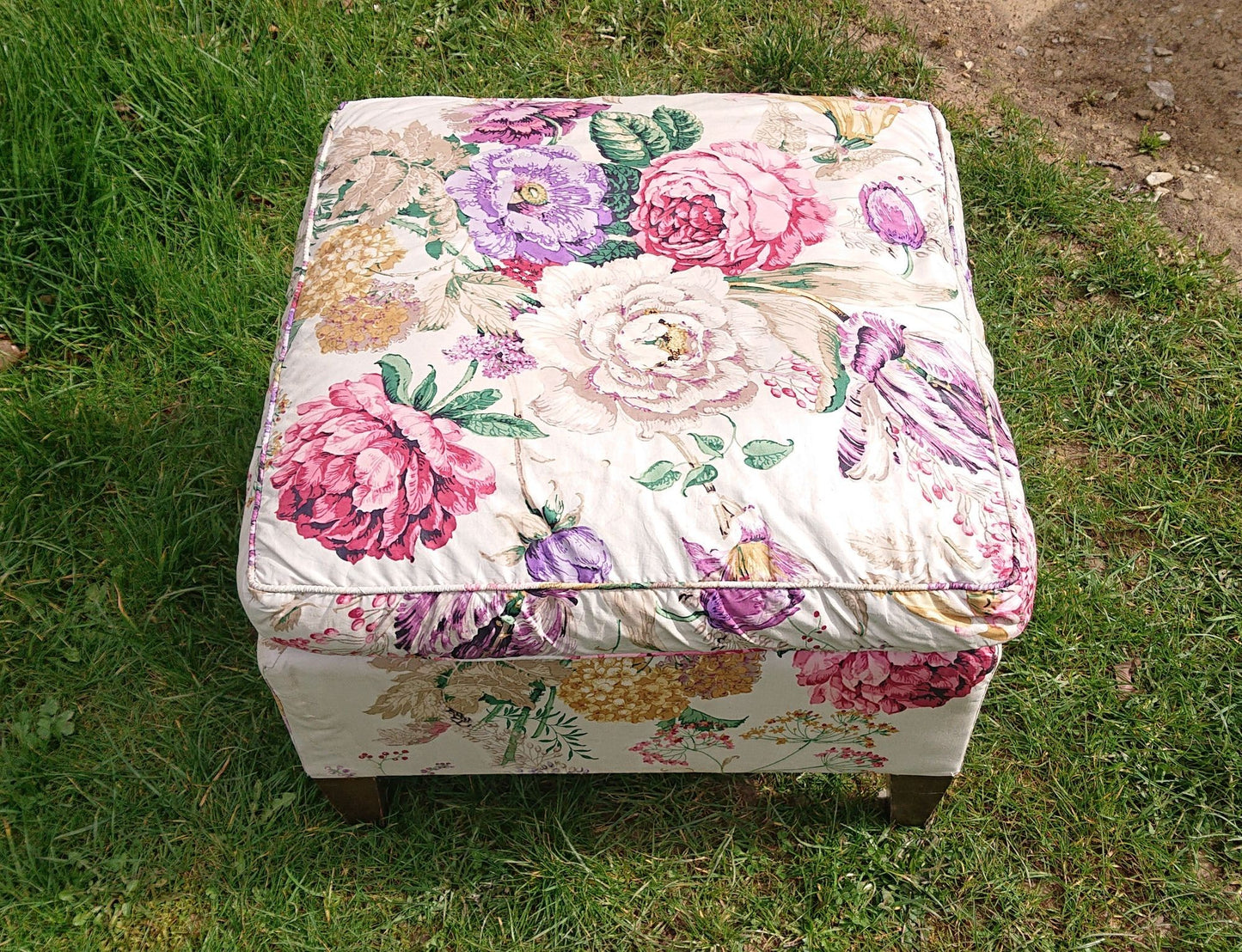 Cushion Top Footstool in the manner of Howard and Sons