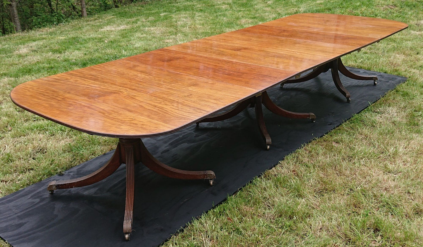 Three Pedestal Dining Table