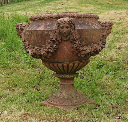 Large 19th Century Terracotta Urn Planter Jardinaire