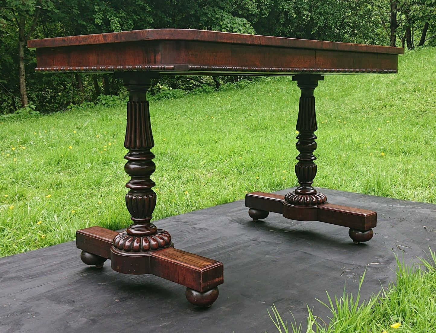 Early 19th Century Antique Library Writing Table by Gillows of Lancaster and London