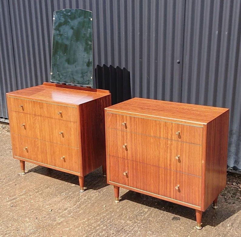 Pair of Mid Century Chests of Drawers by Herbert E Gibbs