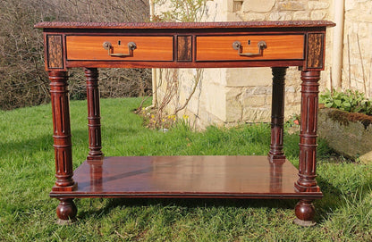 Very Fine 19th Century Exhibition Quality Library Table