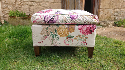 Cushion Top Footstool in the manner of Howard and Sons