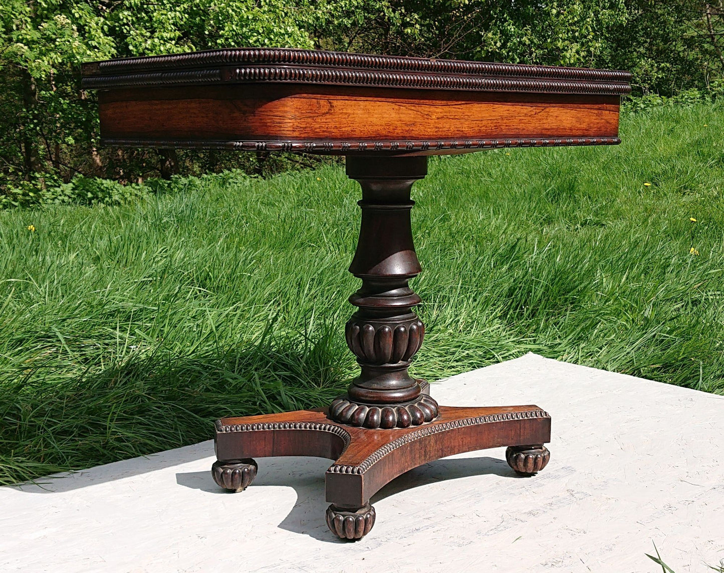 Early 19th Century Card Table Attributed To Gillows of Lancaster and London