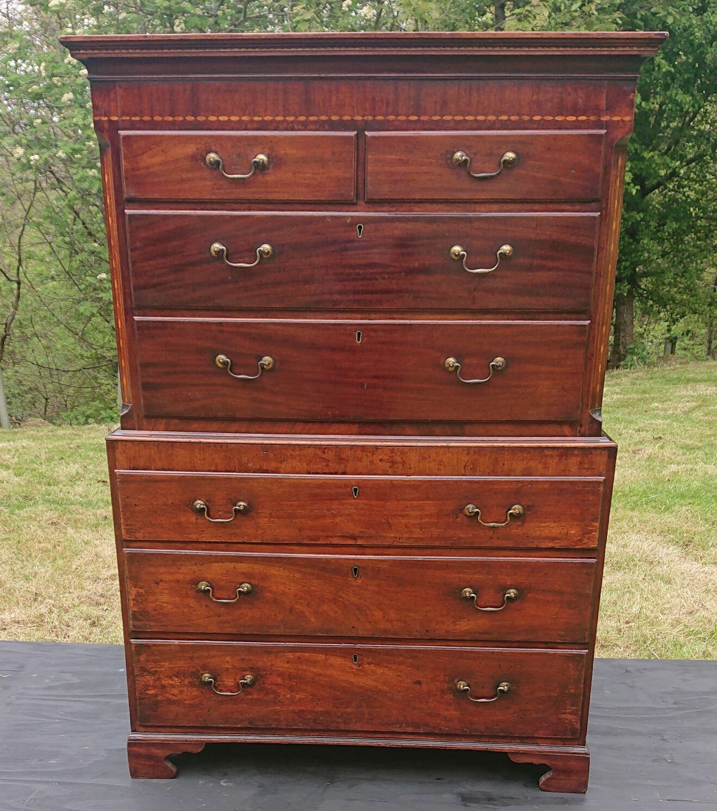 An 18th Century Scottish Chest on Chest