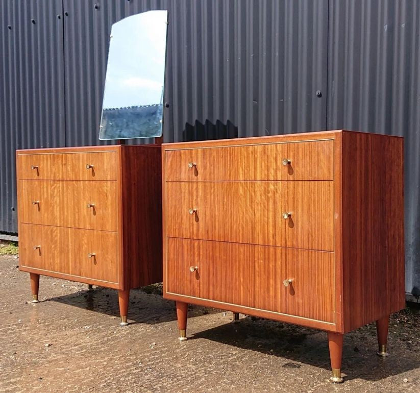 Pair of Mid Century Chests of Drawers by Herbert E Gibbs