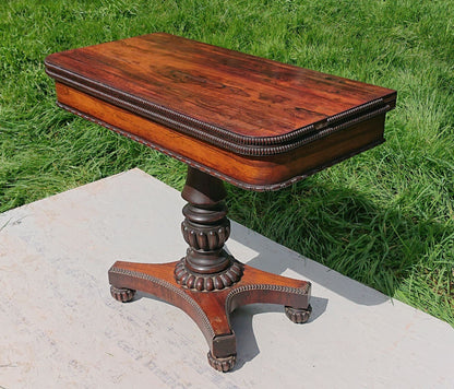 Early 19th Century Card Table Attributed To Gillows of Lancaster and London