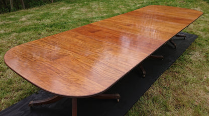 Three Pedestal Dining Table