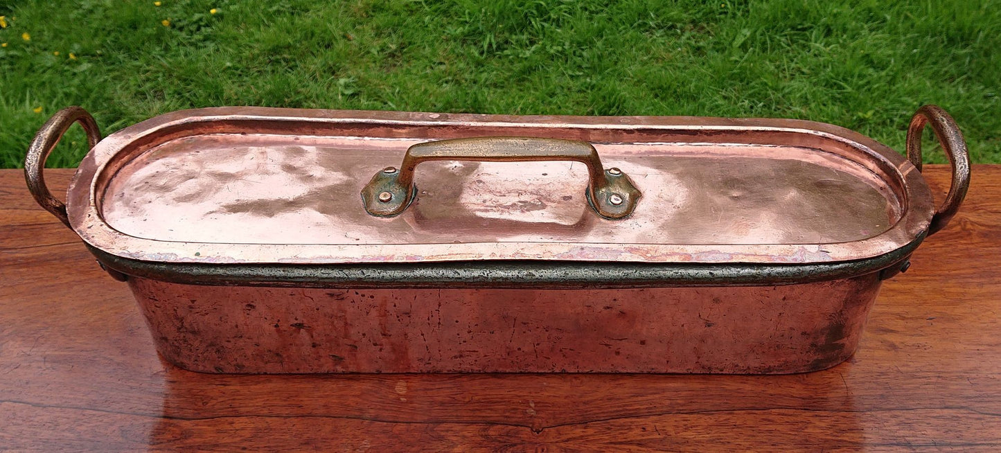 Antique Copper Fish Kettle