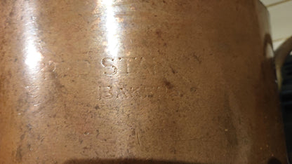 Massive 1889 Victorian Copper Saucepan made by Elkington and Co for the Red Star Shipping Line