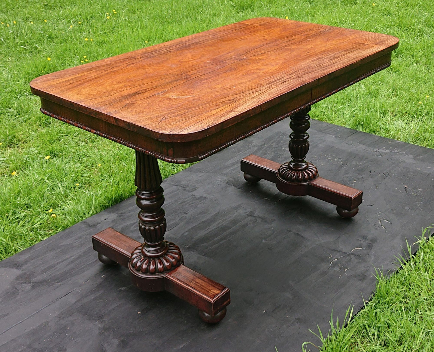 Early 19th Century Antique Library Writing Table by Gillows of Lancaster and London