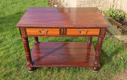 Very Fine 19th Century Exhibition Quality Library Table