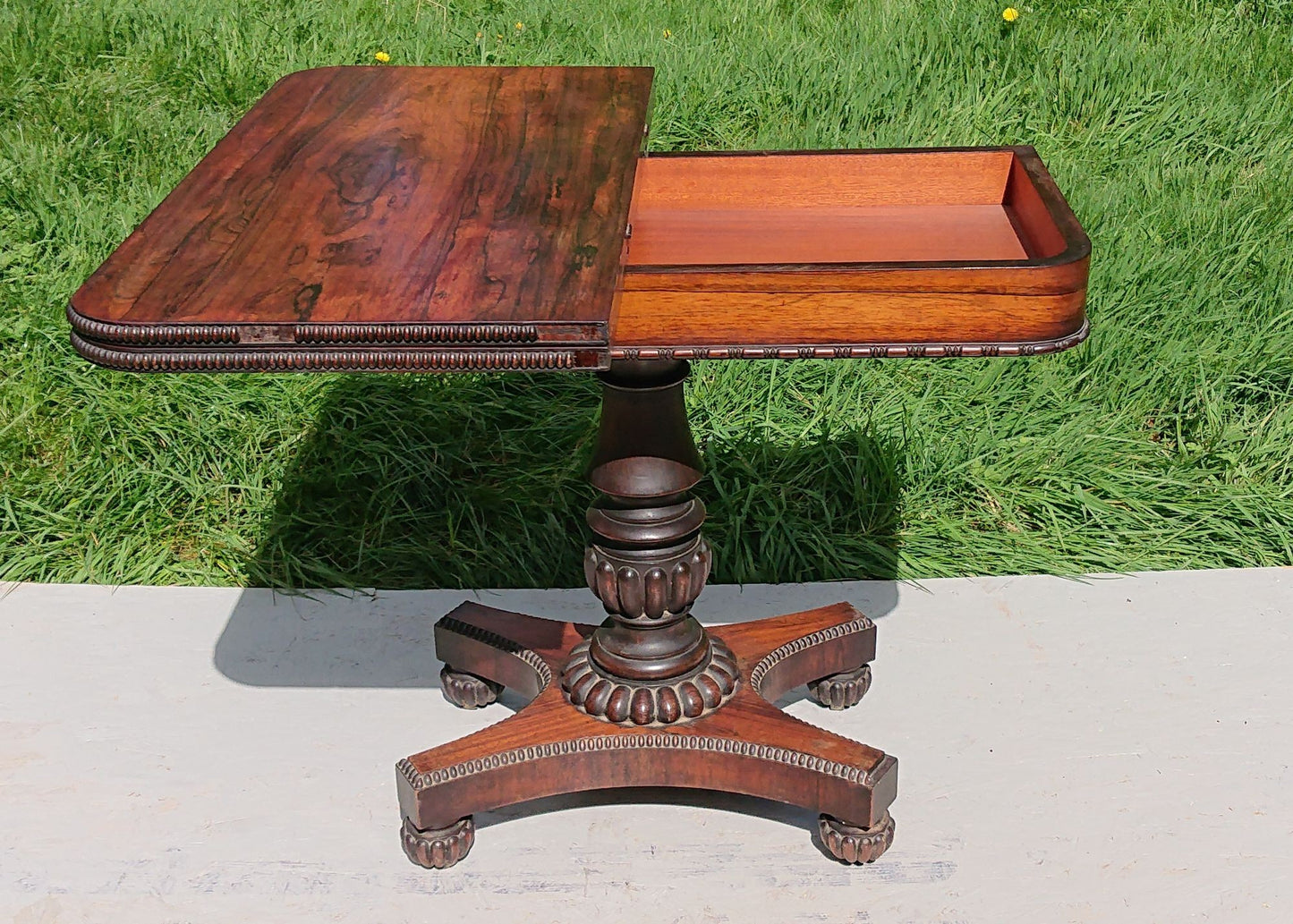 Early 19th Century Card Table Attributed To Gillows of Lancaster and London